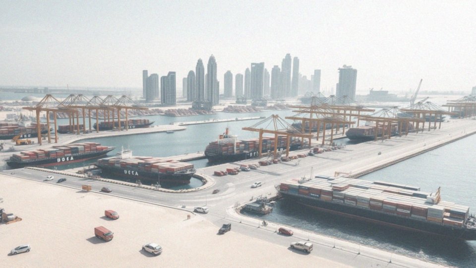 Co sprawia, że Dubaj jest ważnym punktem handlowym na mapie?
