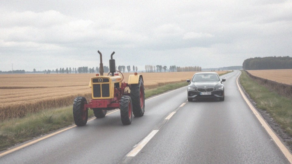 Jakie są przepisy dotyczące wyprzedzania traktorów na podwójnej ciągłej?