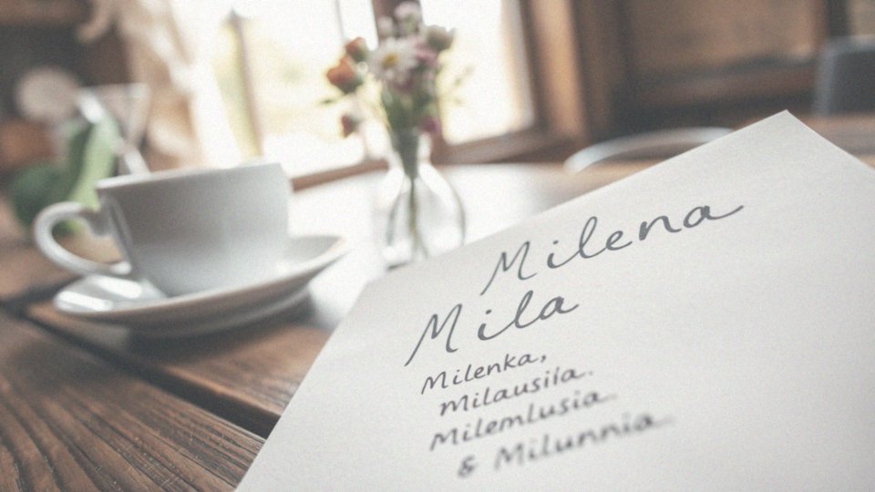 Jakie są zdrobnienia imienia Milena?